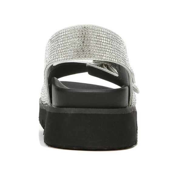 BAR III Womens Silver Sport Embellished Adjustable Kiwi Round Toe Sandals 7.5 M - Picture 3 of 3